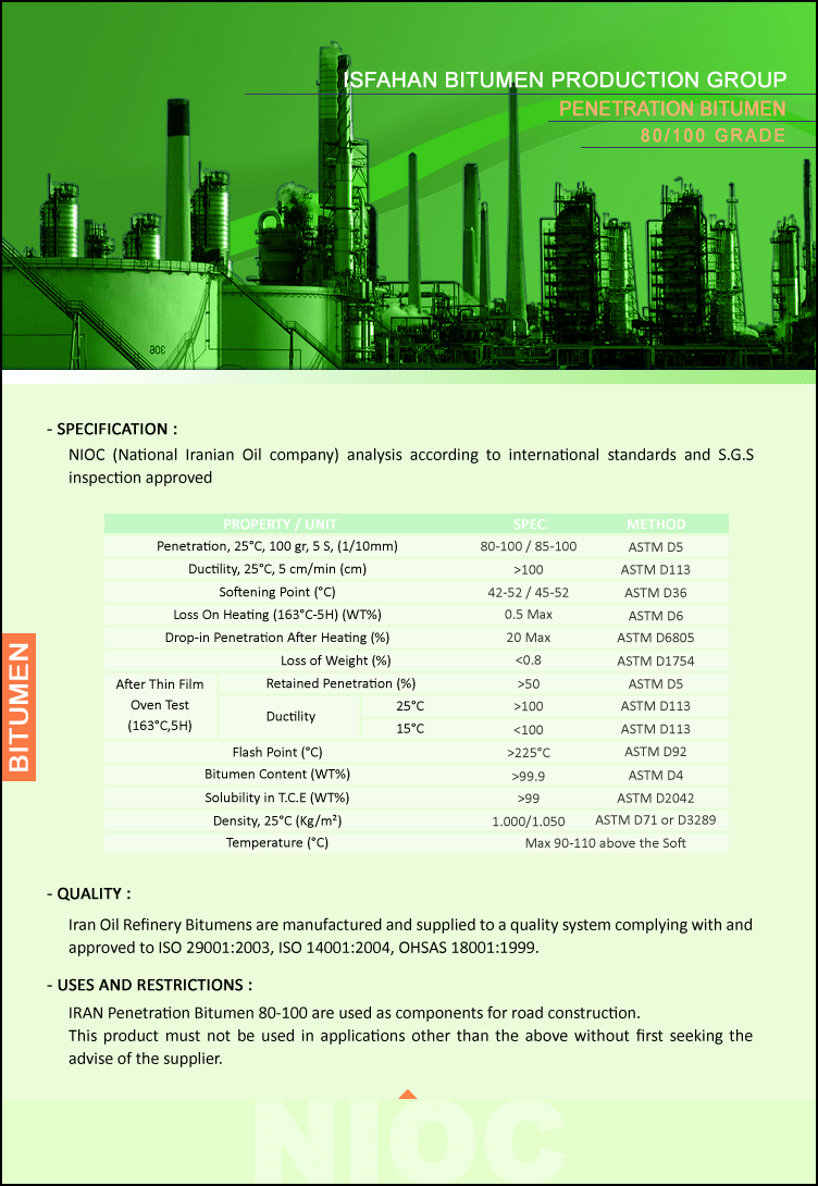 Penetration Bitumen 80-100